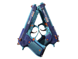 Dual Berettas | Hydro Strike (Battle-Scarred)